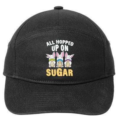 All Hopped Up On Sugar Bunny Easter Day 7-Panel Snapback Hat