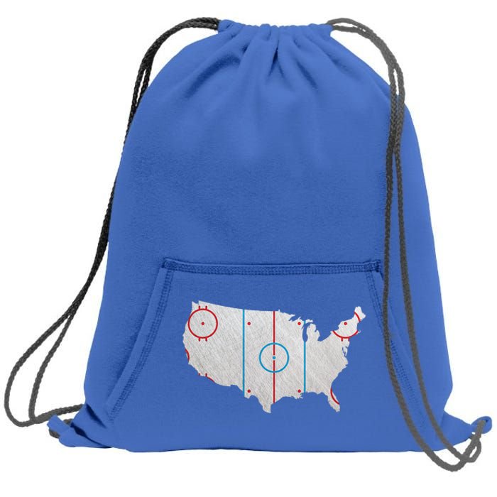 American Hockey USA Sweatshirt Cinch Pack Bag