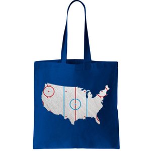 American Hockey USA Tote Bag