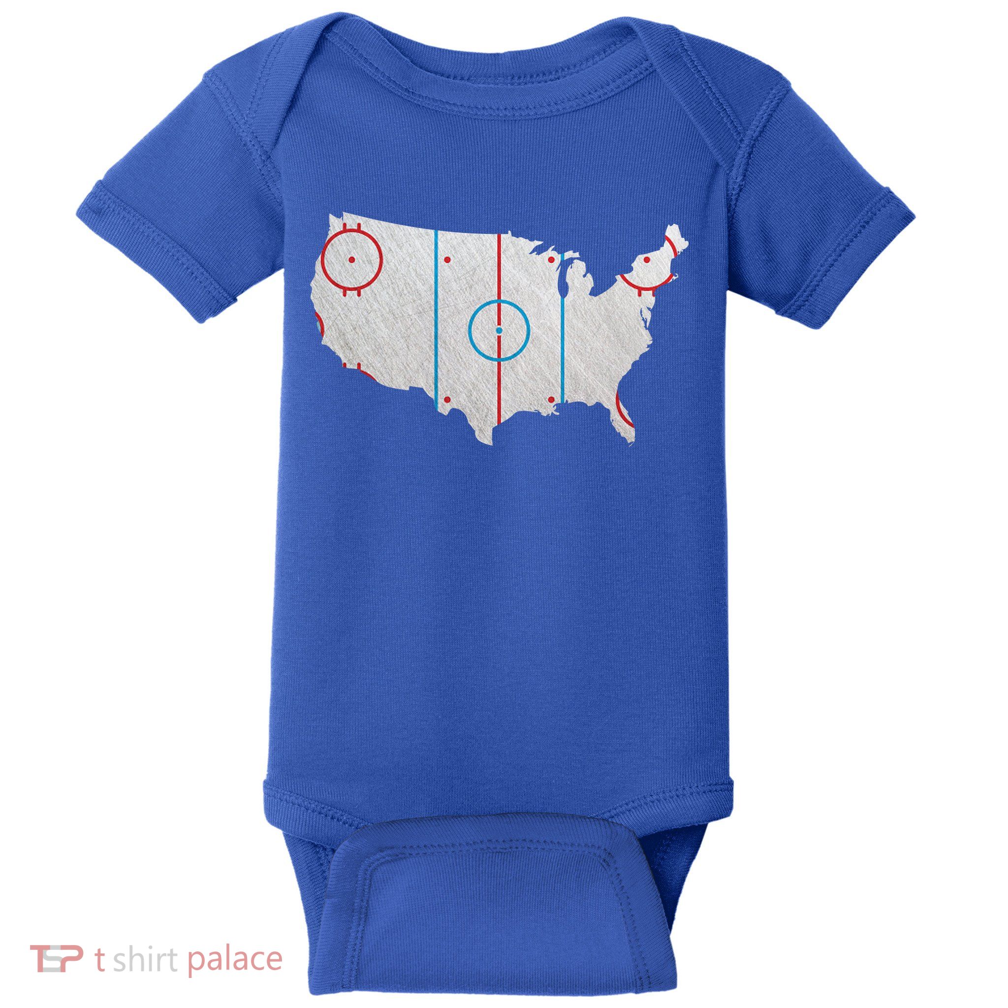 American Hockey USA Baby Bodysuit
