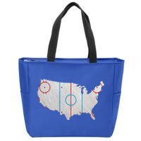 American Hockey USA Zip Tote Bag