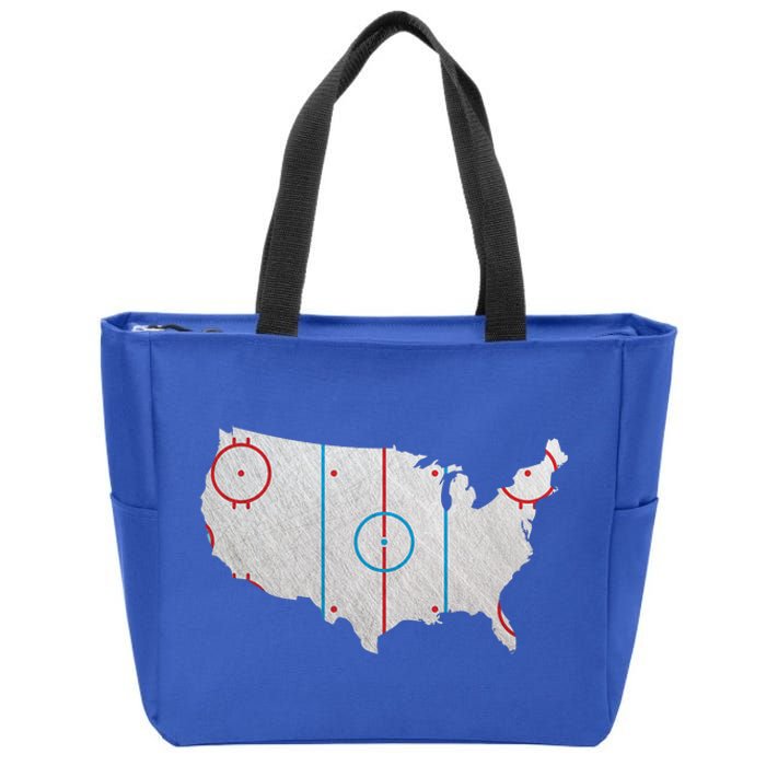 American Hockey USA Zip Tote Bag