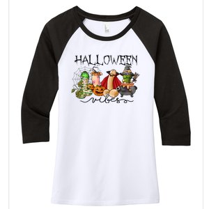 Adult Halloween Vibes For Man Funny Sex Joke Women's Tri-Blend 3/4-Sleeve Raglan Shirt