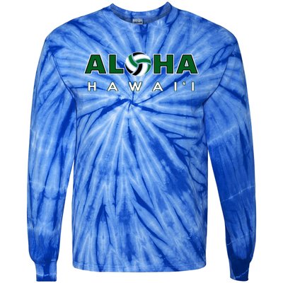 Aloha Hawaii Volleyball Gift Tie-Dye Long Sleeve Shirt