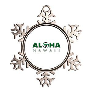 Aloha Hawaii Volleyball Gift Metallic Star Ornament