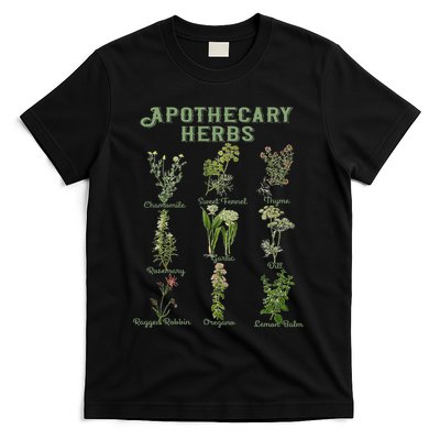 Apothecary Herbs Vintage Botanical Plants Cottagecore T-Shirt