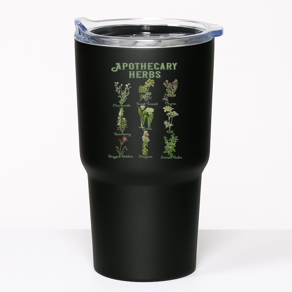 Apothecary Herbs Vintage Botanical Plants Cottagecore Tumbler