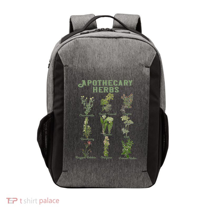 Apothecary Herbs Vintage Botanical Plants Cottagecore Vector Backpack