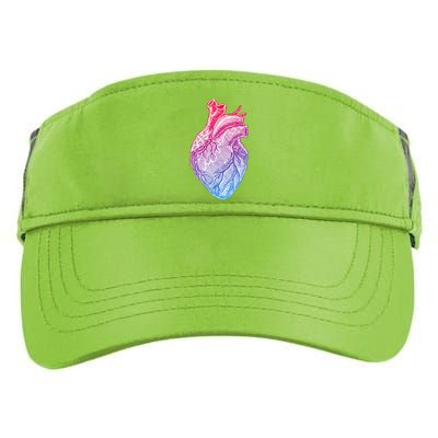 Anatomical Heart Valentines Day For Nurses & Doctors Adult Drive Performance Visor