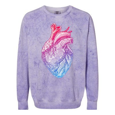 Anatomical Heart Valentines Day For Nurses & Doctors Colorblast Crewneck Sweatshirt