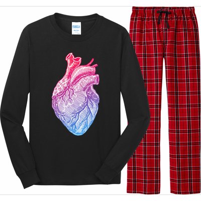 Anatomical Heart Valentines Day For Nurses & Doctors Long Sleeve Pajama Set