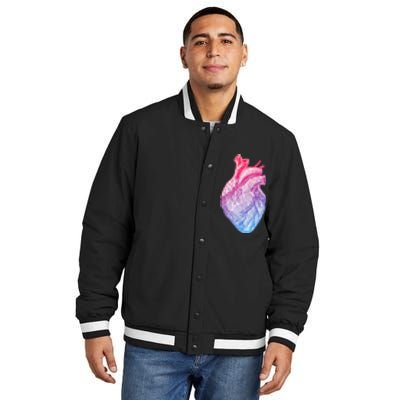 Anatomical Heart Valentines Day For Nurses & Doctors Insulated Varsity Jacket