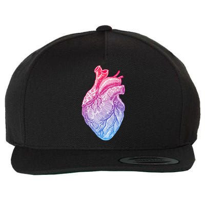 Anatomical Heart Valentines Day For Nurses & Doctors Wool Snapback Cap