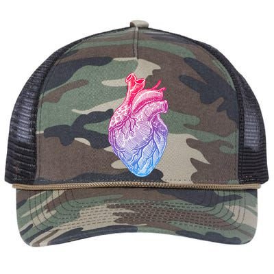 Anatomical Heart Valentines Day For Nurses & Doctors Retro Rope Trucker Hat Cap