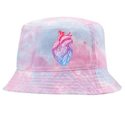 Anatomical Heart Valentines Day For Nurses & Doctors Tie-Dyed Bucket Hat