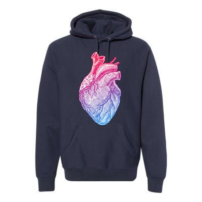 Anatomical Heart Valentines Day For Nurses & Doctors Premium Hoodie