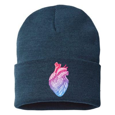 Anatomical Heart Valentines Day For Nurses & Doctors Sustainable Knit Beanie