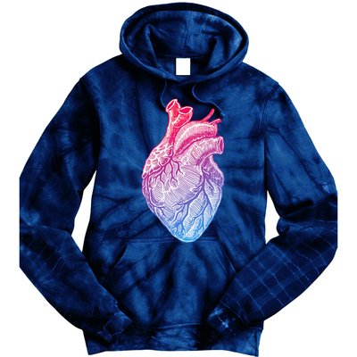 Anatomical Heart Valentines Day For Nurses & Doctors Tie Dye Hoodie