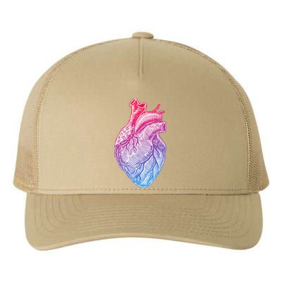 Anatomical Heart Valentines Day For Nurses & Doctors Yupoong Adult 5-Panel Trucker Hat