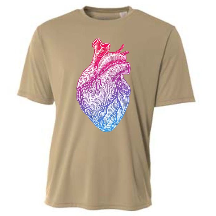 Anatomical Heart Valentines Day For Nurses & Doctors Cooling Performance Crew T-Shirt