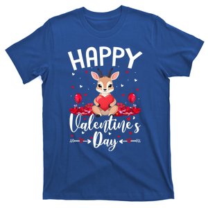 Antelope Happy Valentines Day Love Hearts Antelope Valentine Gift T-Shirt