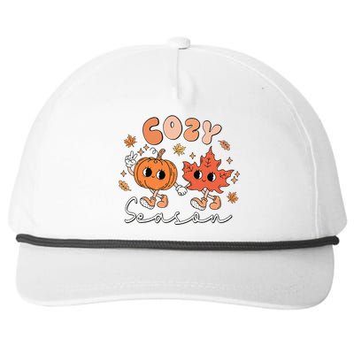 Autumn Harvest Vintage Vibes Retro Pumpkin Farming Snapback Five-Panel Rope Hat