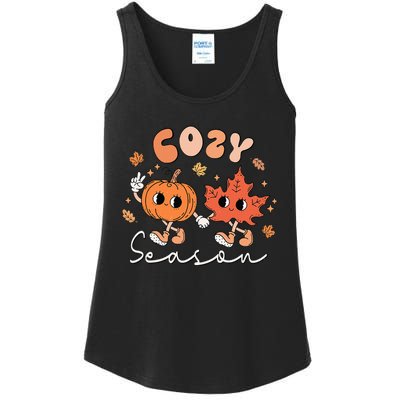 Autumn Harvest Vintage Vibes Retro Pumpkin Farming Ladies Essential Tank