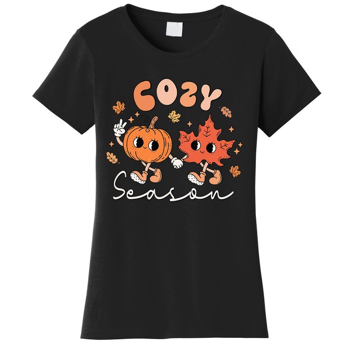 Autumn Harvest Vintage Vibes Retro Pumpkin Farming Women's T-Shirt