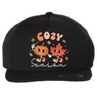 Autumn Harvest Vintage Vibes Retro Pumpkin Farming Wool Snapback Cap