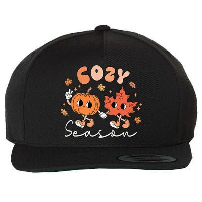 Autumn Harvest Vintage Vibes Retro Pumpkin Farming Wool Snapback Cap