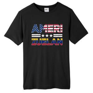 Amerizuelan Half Venezuelan American Flag Us Dual Citizen Gift Tall Fusion ChromaSoft Performance T-Shirt