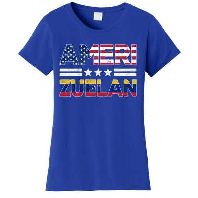 Amerizuelan Half Venezuelan American Flag Us Dual Citizen Gift Women's T-Shirt