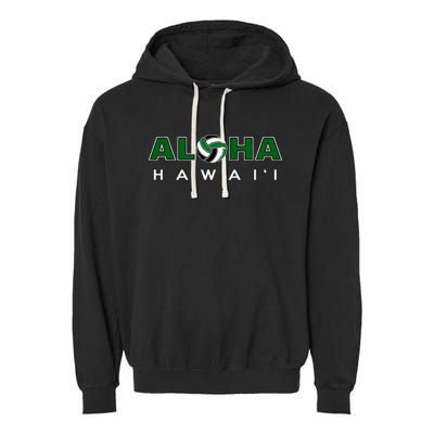 Aloha Hawaii Volleyball Garment-Dyed Fleece Hoodie