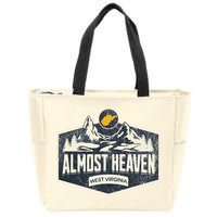 Almost Heaven West Virginia Map Home Zip Tote Bag