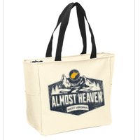 Almost Heaven West Virginia Map Home Zip Tote Bag