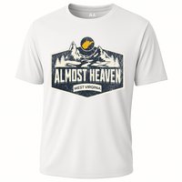 Almost Heaven West Virginia Map Home Cooling Performance Crew T-Shirt