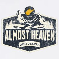 Almost Heaven West Virginia Map Home Cooling Performance Crew T-Shirt