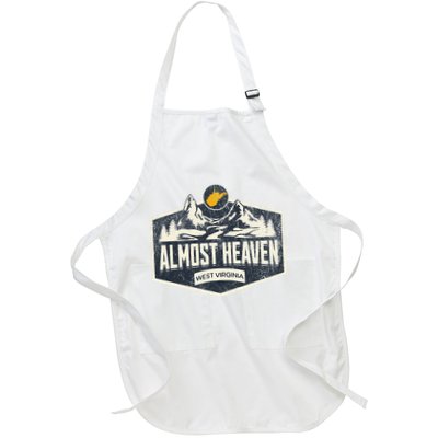 Almost Heaven West Virginia Map Home Apron