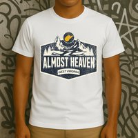 Almost Heaven West Virginia Map Home T-Shirt