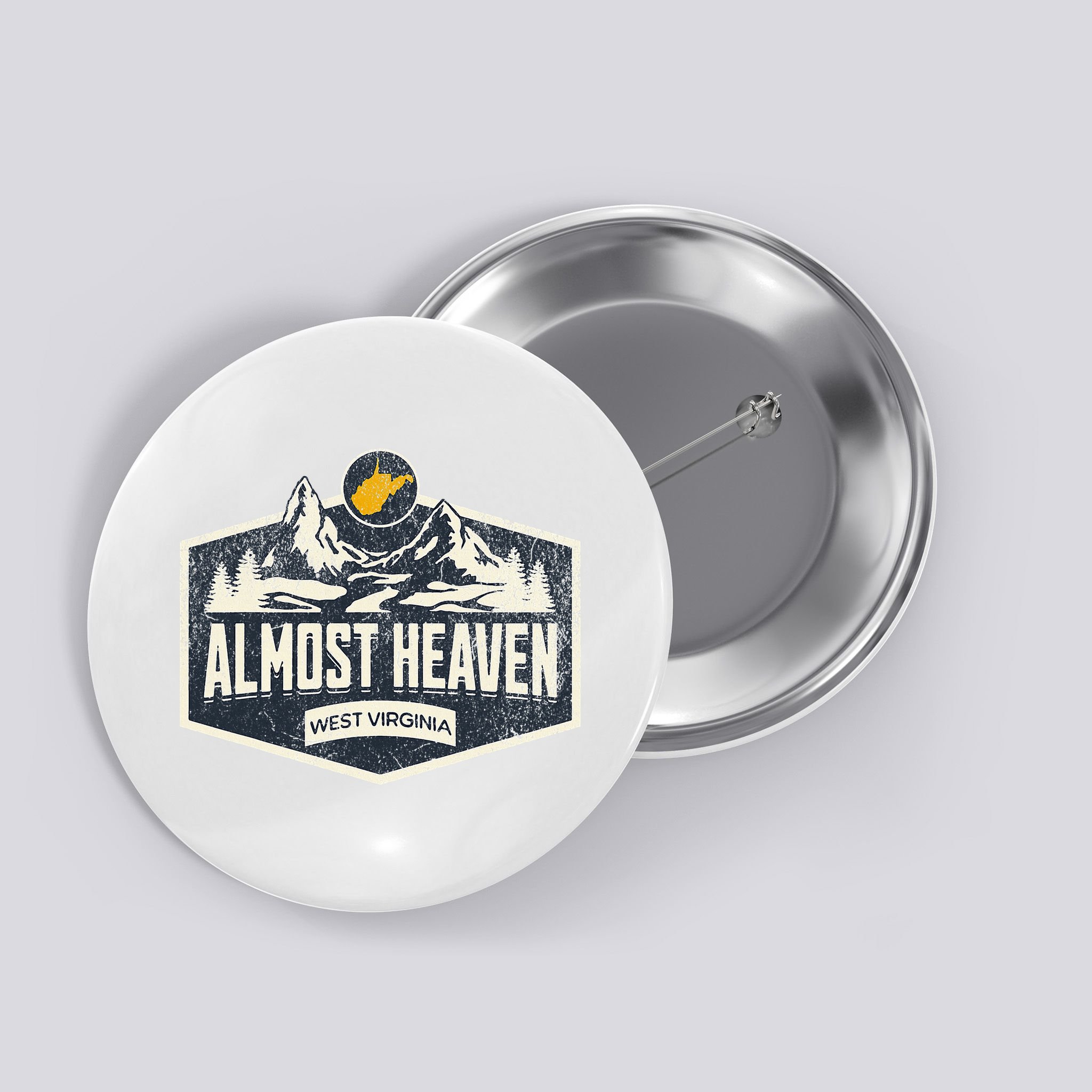 Almost Heaven West Virginia Map Home Button