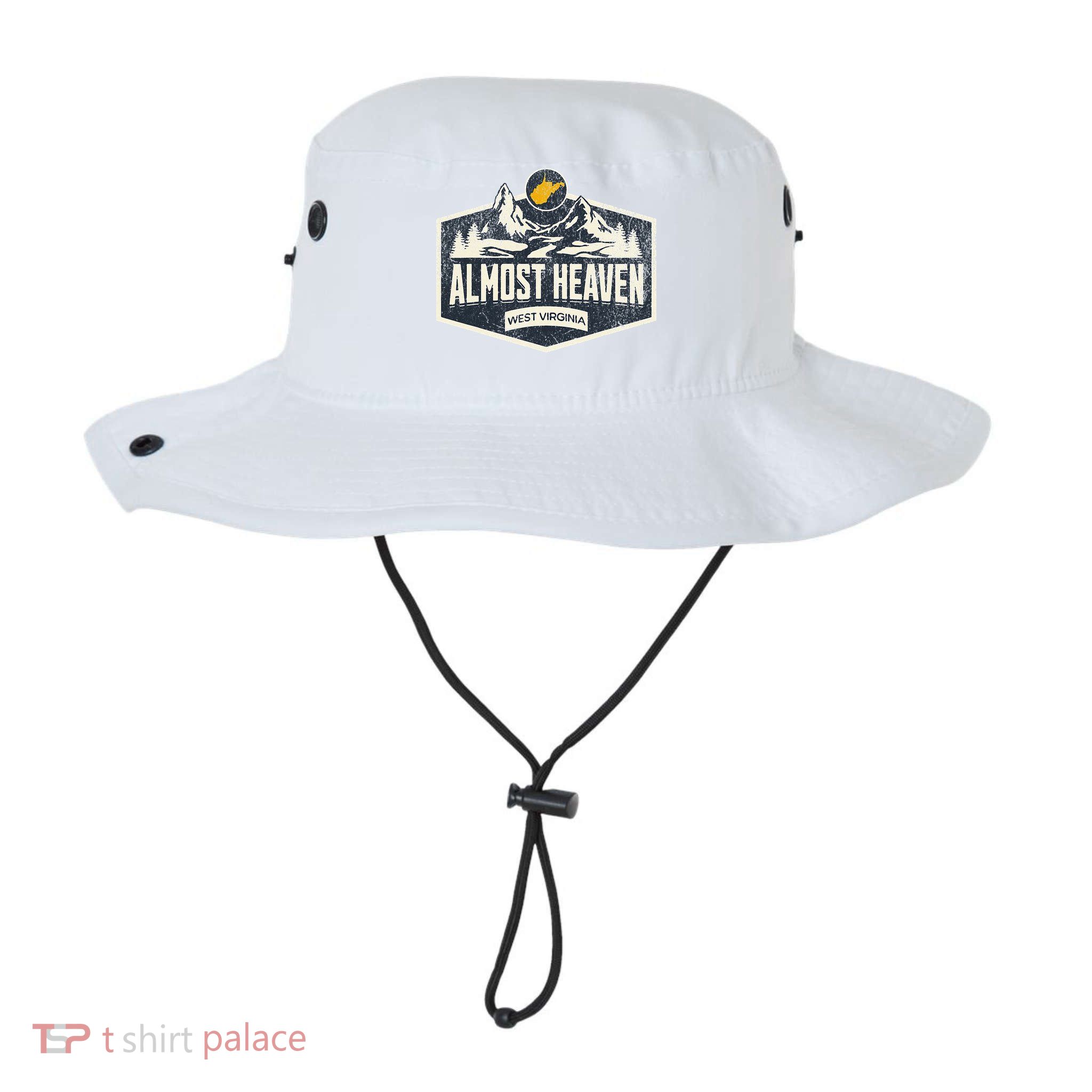 Almost Heaven West Virginia Map Home Bucket Hat