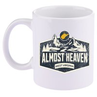 Almost Heaven West Virginia Map Home 11oz C Handle Ceramic Mug