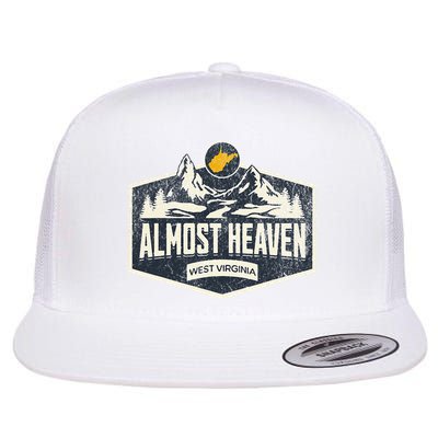 Almost Heaven West Virginia Map Home Flatbill Hat