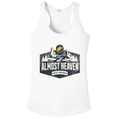 Almost Heaven West Virginia Map Home Ladies PosiCharge Competitor Racerback Tank