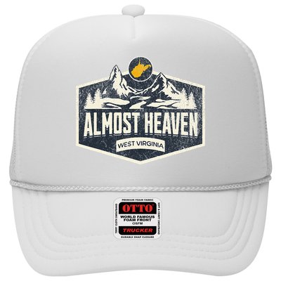Almost Heaven West Virginia Map Home Trucker Hat