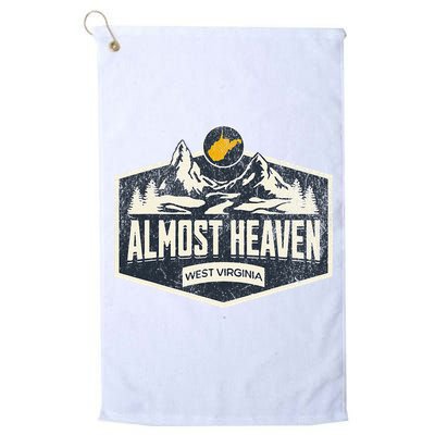 Almost Heaven West Virginia Map Home Golf Towel