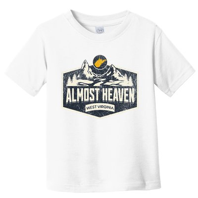 Almost Heaven West Virginia Map Home Toddler T-Shirt