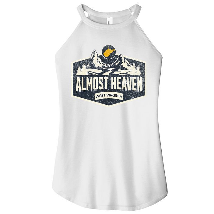 Almost Heaven West Virginia Map Home Women's Perfect Tri Rocker Tank