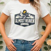 Almost Heaven West Virginia Map Home Womens T-Shirt