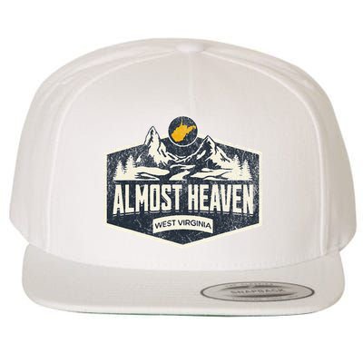 Almost Heaven West Virginia Map Home Wool Snapback Cap
